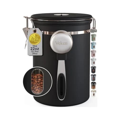 Veken Coffee Canister with Window